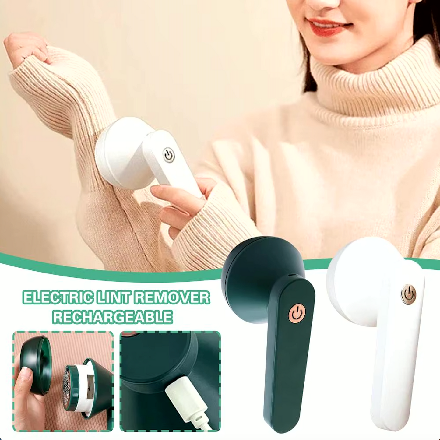 Rasoir de scame rechargeable pentru haine impecabile
