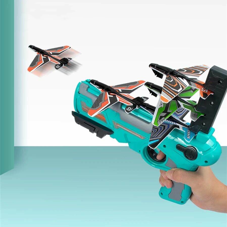Sky Launcher: Interactive toy for launching airplanes outdoors!